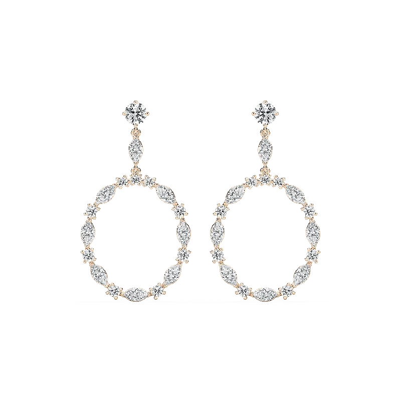 Premium Jewelry Now Available At Special Discounts Marquise Circle Drop Earrings