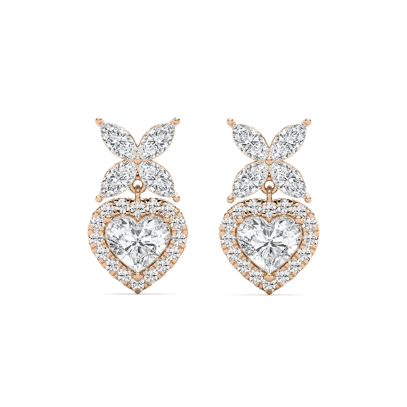 Bold And Beautiful Jewelry Now At Irresistible Prices Marquise Petal Heart Drop Earrings