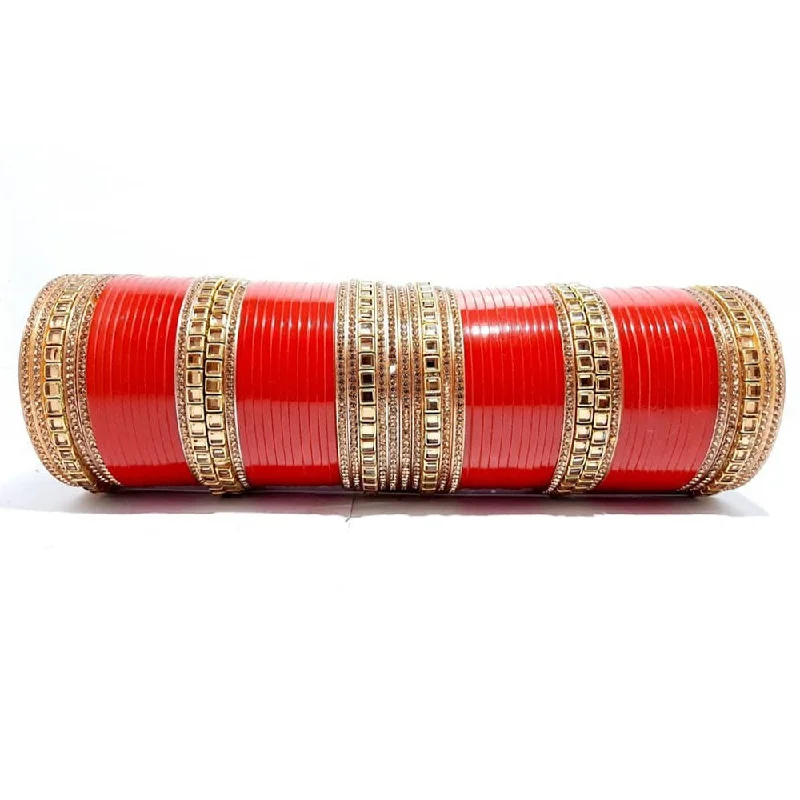 Martina Jewels Pack Of 6 Traditional Gold Plated Bangles Set