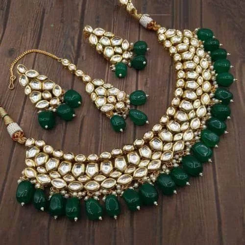 Personalized Jewelry Sale – Unique Pieces At Great Prices Multi Shale Kundan Choker Necklace Set