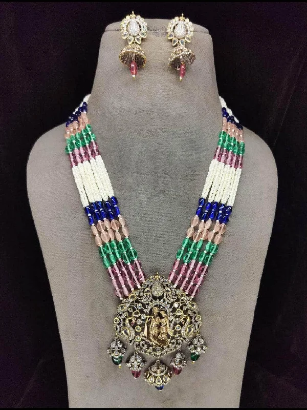 Multicolor Beeded Necklace Set