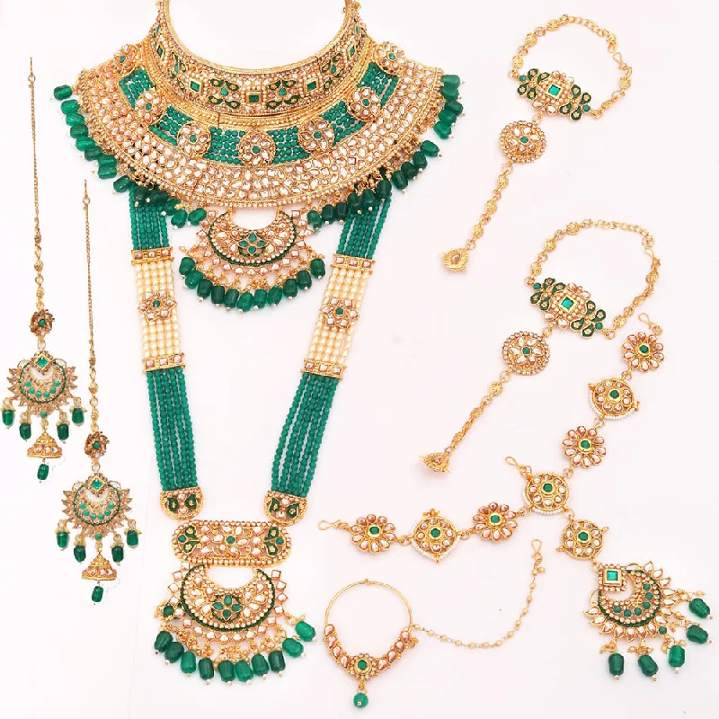 Neetu Art Gold Plated Bridal Set