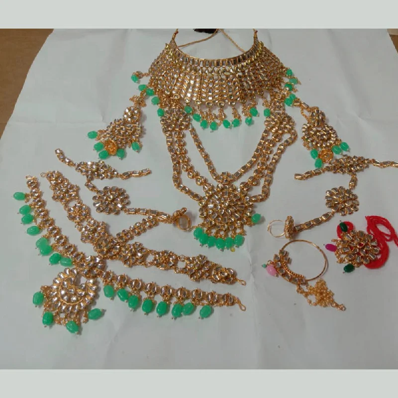 Neetu Art  Kundan Stone Bridal Jewellery Set for Women