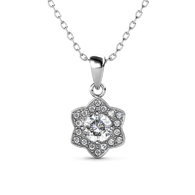 Shine In Style – Shop Jewelry Discounts Today Poppy 18k White Gold Plated Necklace with Swarovski Crystals