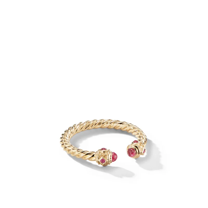 Flash Sale On Elegant Jewelry – Don't Miss Out Renaissance Ring in 18K Yellow Gold with Rubies\, 2.3mm