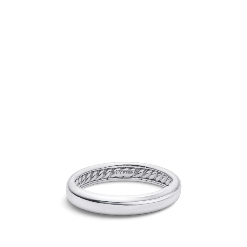 Personalized Jewelry Sale – Unique Pieces At Great Prices DY Classic Band Ring in Platinum\, 3.5mm