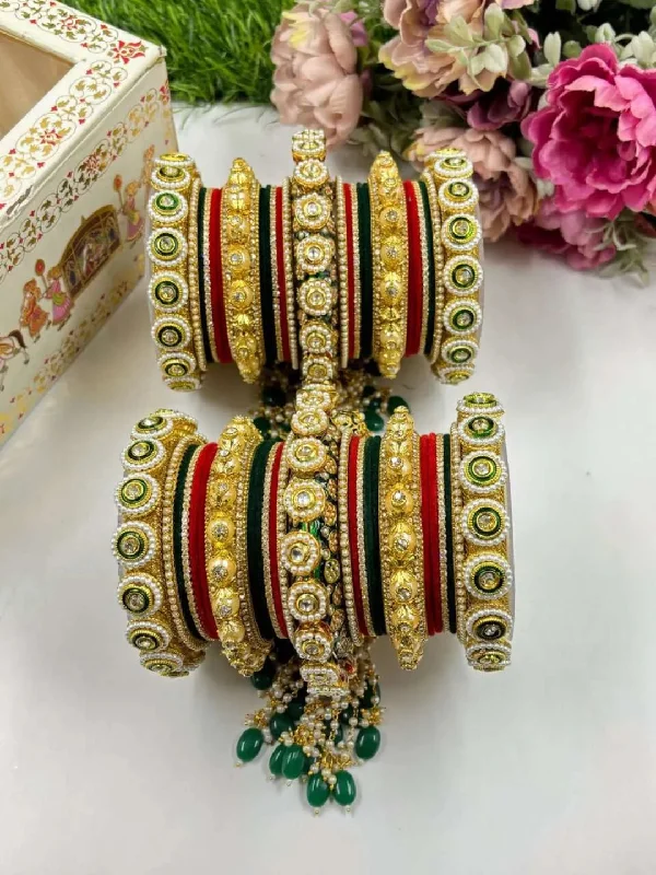 Rajwadi Style Bridal Chuda Set